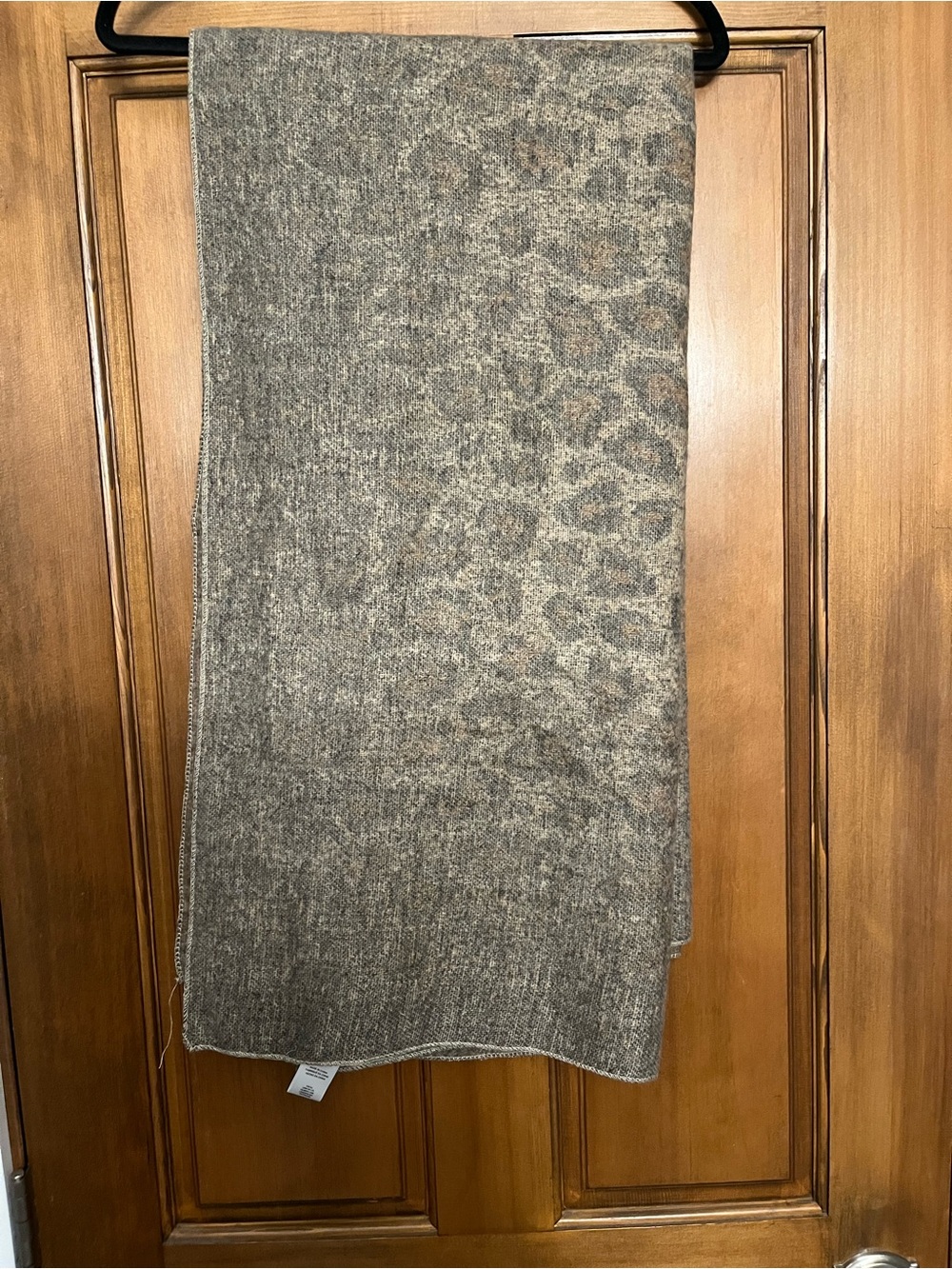 Soft leopard print wrap